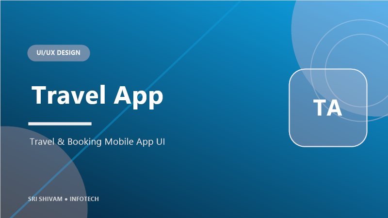 Travel Booking App UI